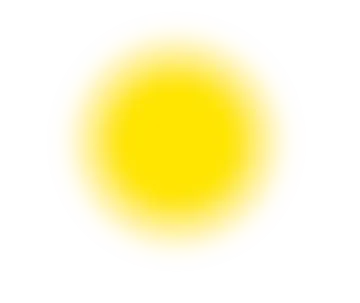 a yellow sun on a white background