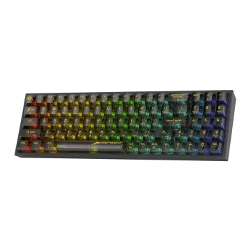 a close up view of the mechanical gaming keyboard