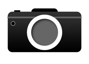 a black and white photo camera