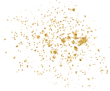 a white background with gold flakes