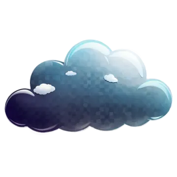 a blue cloud with white clouds on it