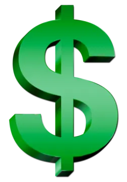 a green dollar sign