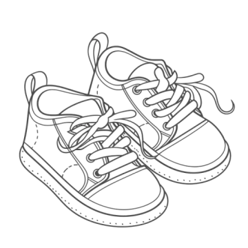 a pair of shoes on white background