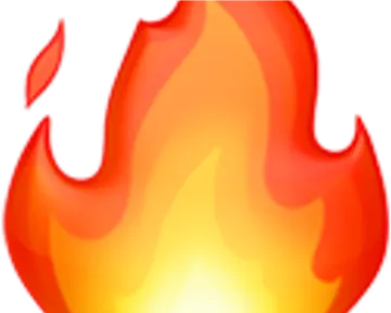 a fire with flames on it