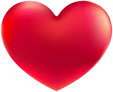 a red heart on a white background