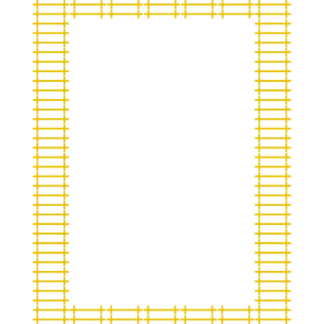 a yellow frame on a white background