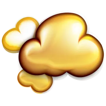 an image of a cloud with two hearts