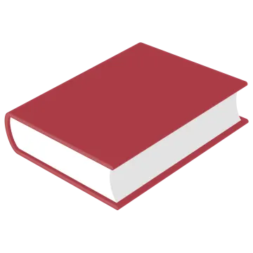 a red book with white pages