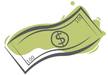 a money bill with a dollar symbol on it