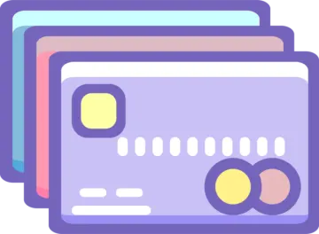 three credit cards