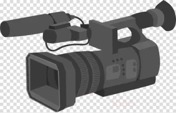 a video camera on a transparent background