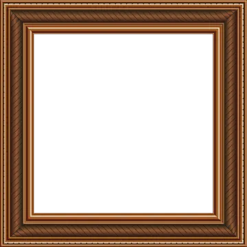 a wooden frame on a white background vector