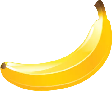 the banana is yellow