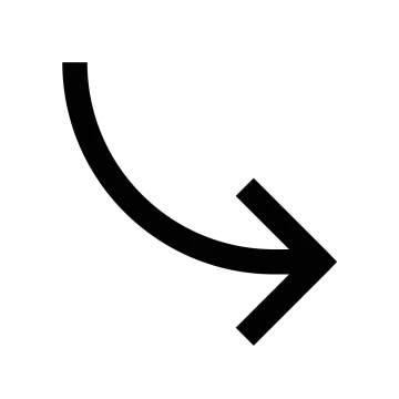 a black arrow icon on a white background