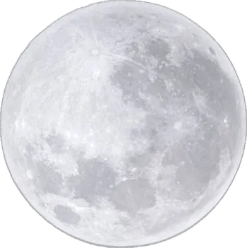 a full moon on a white background