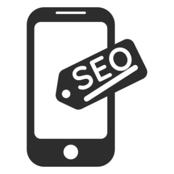 a smartphone with the word seo on it