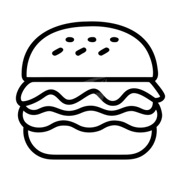 a hamburger icon on a white background