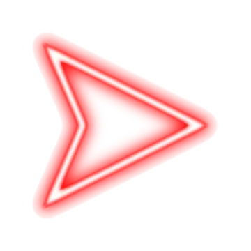 a red arrow icon on a white background