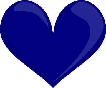 a blue heart