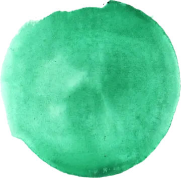 a green watercolor stain on a white background