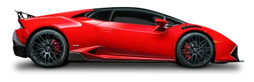 a red sports car on white background