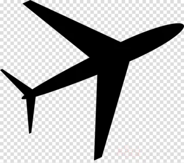 an airplane silhouette on a transparent background