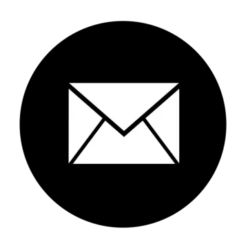 a black and white email icon