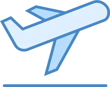 an airplane icon with a white background