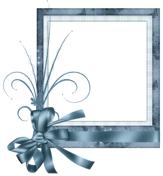 a picture frame with a bow on it