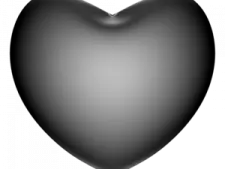 a black heart on a white background