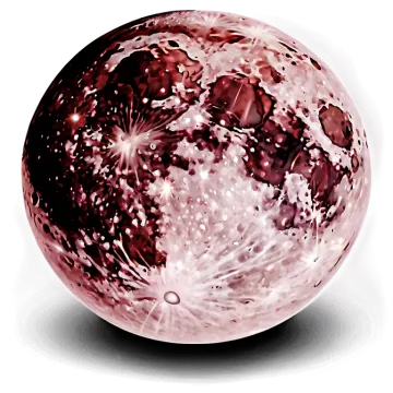 a pink crystal ball on a white background