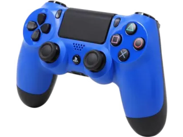 a blue playstation controller