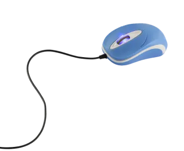 a computer mouse on a white background