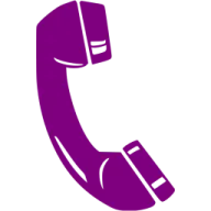 a purple phone with a white background