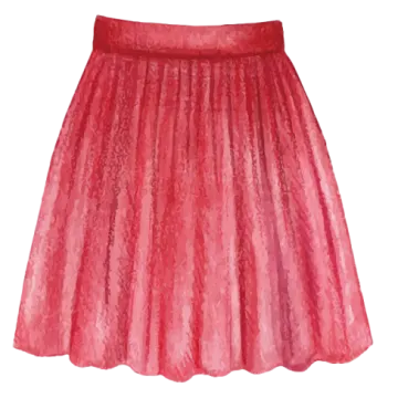 a pink skirt on a white background