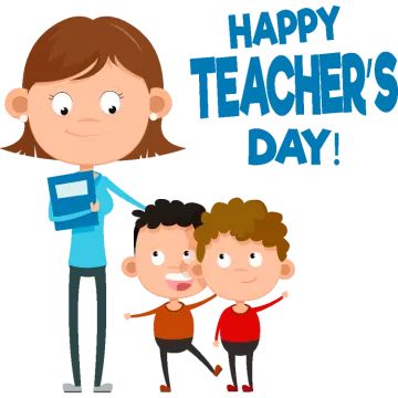 happy teacher's day clipart