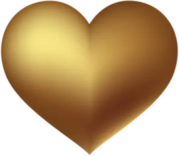 a gold heart