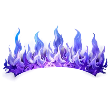 a set of fire flames on a white background