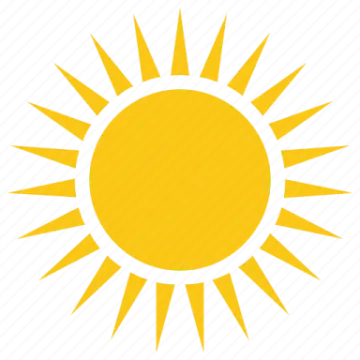 a yellow sun icon