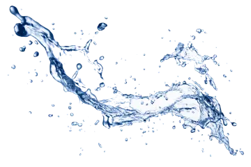 water splash on a white background