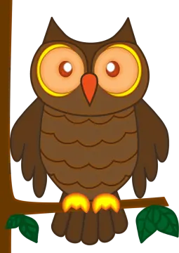 an owl sitting on a tree branch