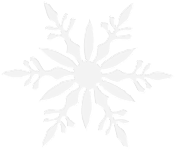 a white snowflake on a plain white background