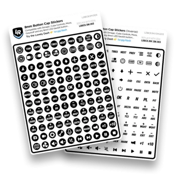 a pair of black and white stickers on a white background