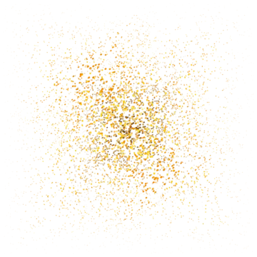 a white background with gold glitters