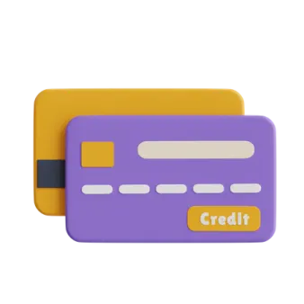 a credit card with the word credit on it