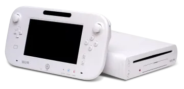 a white nintendo game system with a black screen