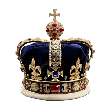 a royal crown on a white background