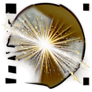 a piece of paper with a star burst in it