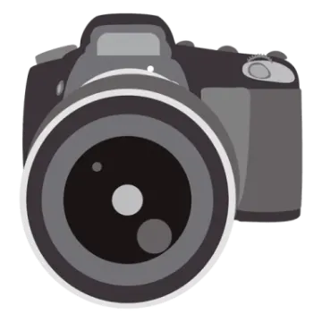 a camera on a white background