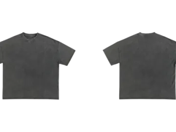 a pair of black t - shirts on a white background